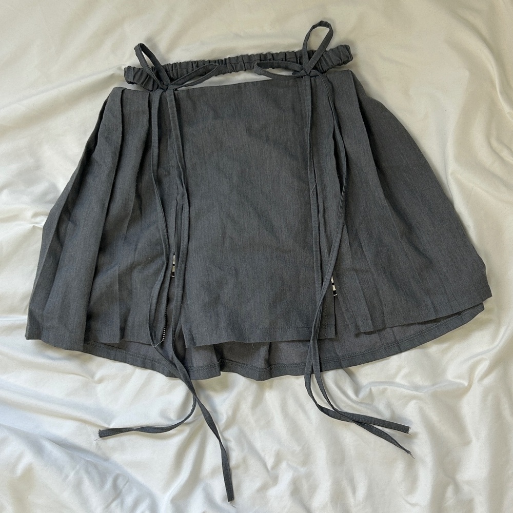 Zip Up Ribbon Skirt